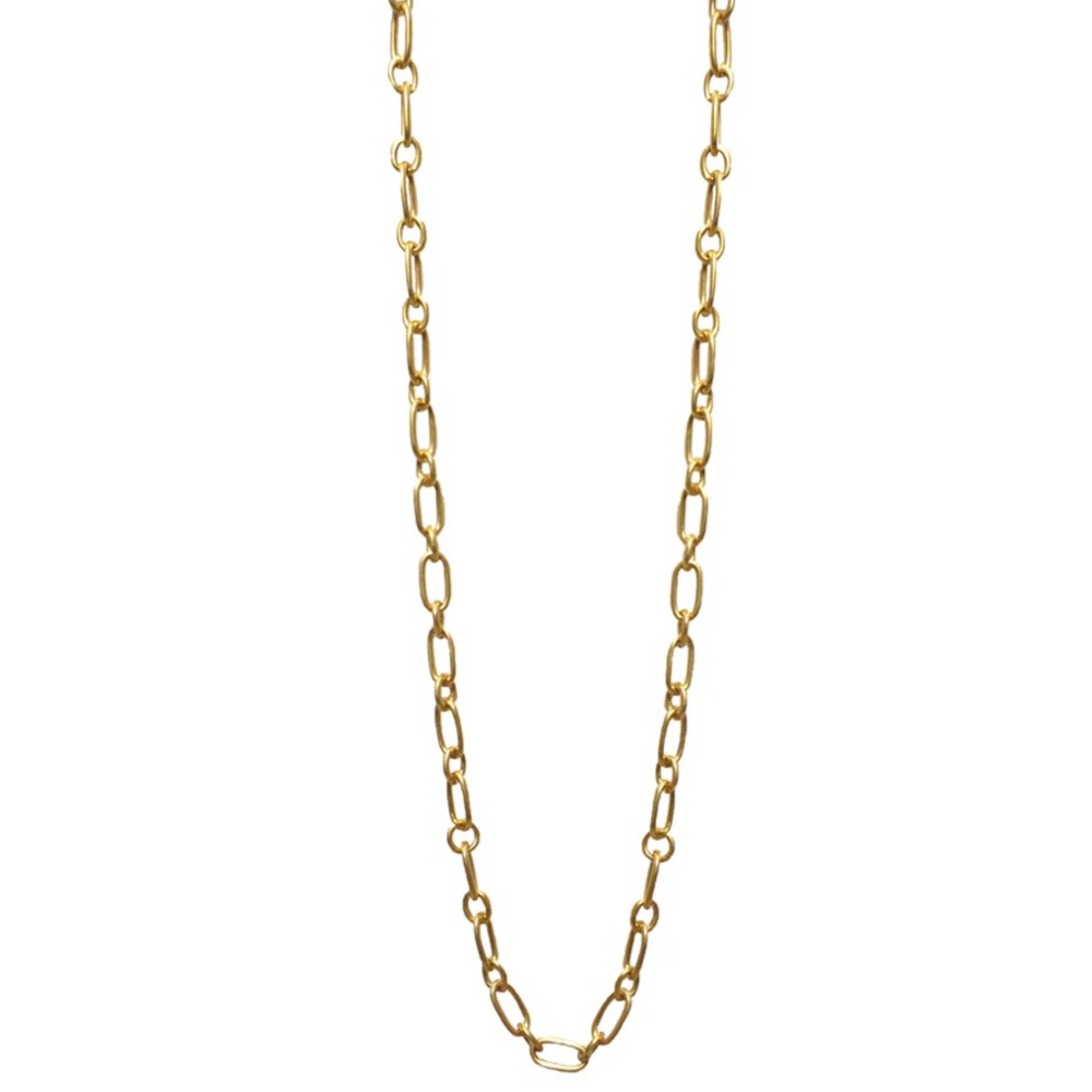 NEW MARLYN SCHIFF 36” Oval Link Necklace - Gold Tone